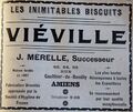 publicité dans l'annuaire de 1932 pour la biscuiterie Viéville