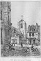 Église Saint Jacques - vue prise de la Rue Gresset en 1874