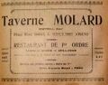 encart de la taverne Molard dans l'annuaire de 1932