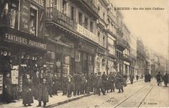 Carte Postale Ancienne Amiens – La Rue Des Trois Cailloux, CPA 80, Années 1900